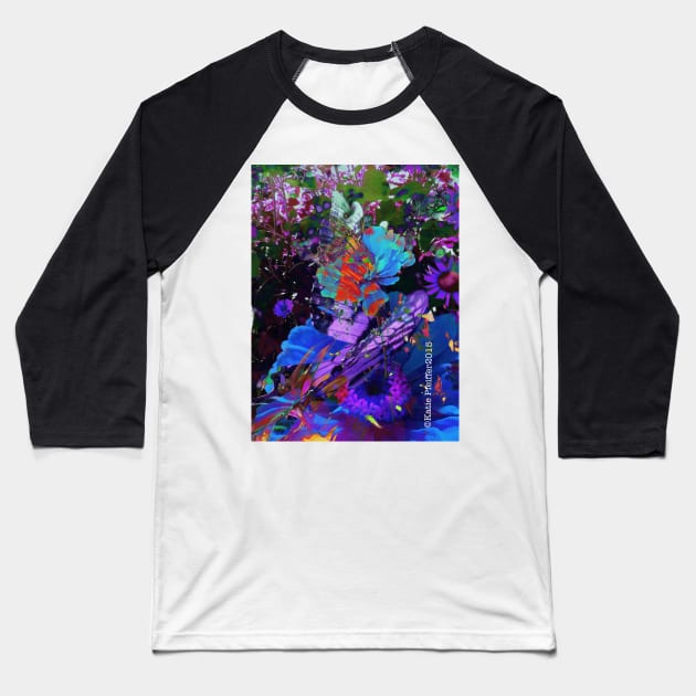 Abstract Butterfly photo collage Baseball T-Shirt by Kater